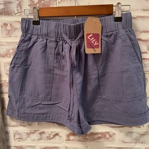 Lily drawstring shorts NWT